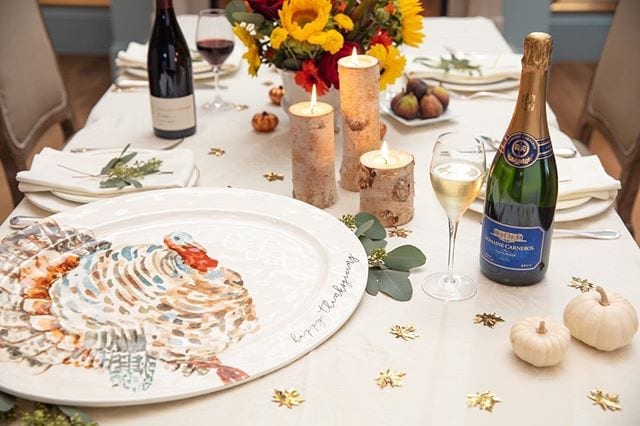 Thanksgiving, Domaine Carneros, table, Pinot Noir,