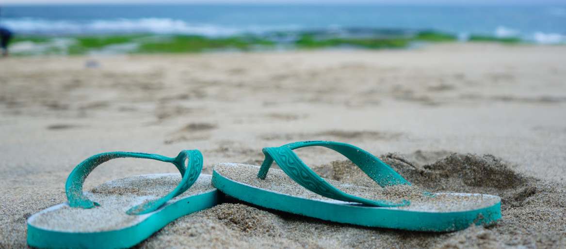 Go Barefoot Day Flipflops Sand Fun