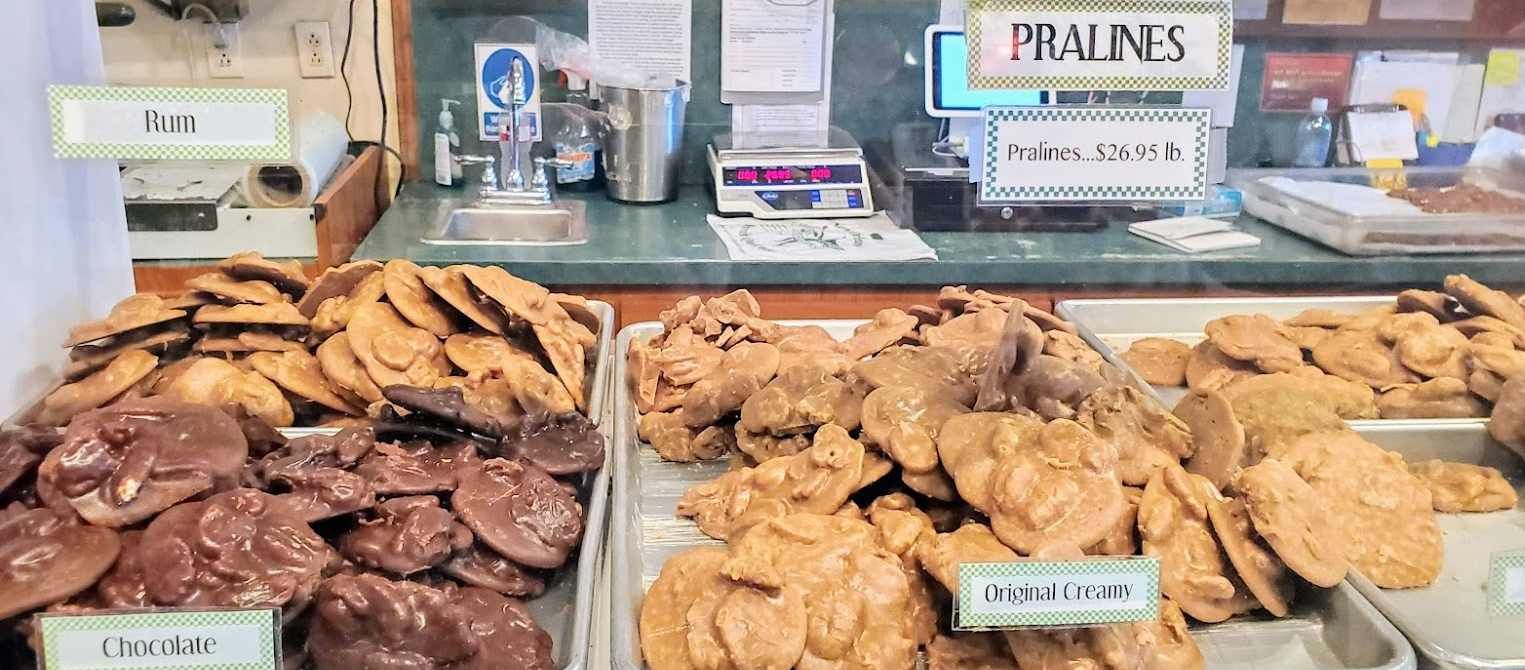 Pecan Pralines Window Display Bakery